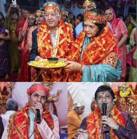 गुप्ता परिवार द्वारा आयोजित भव्य विशाल माता की चौकी संपन्न